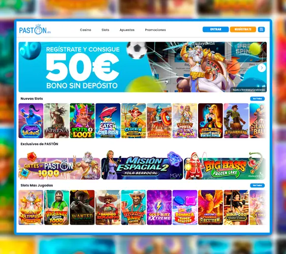 Página principal del casino
