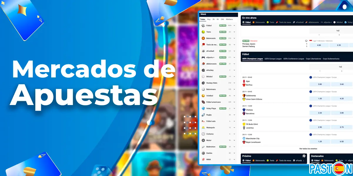 Opciones de apuesta populares