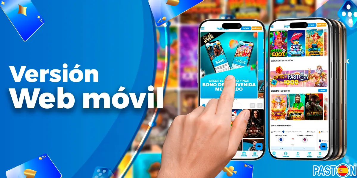 Versión web móvil del popular casino con juegos y apuestas